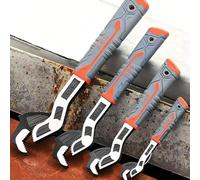SMU Speed Wrench, Self Adjusting Pipe Vise Wrench, Upgradeduniversal Adjustable - 6/8/10/12" Pipe Vise, Auto Size Adjusting Quick Spanner for Car, Bicycle & Plumbing Repairs