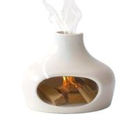 Smudge Bowl Quemador de incienso, quemador de cuenco de cerámica, quemador de cenizas, quemador de cono, decoración del hogar para yoga, meditación, sala de estar