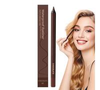 Smudge Proof Eye Liner, 2 en 1 Waterproof Pencil, 24hr Long-Lasting Sharpenable Liner, Smooth Precision Makeup Tool, for Women, Girls, Travel, Beauty Bag, Cosmetic Kit, Daily Use