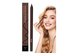 Smudge Proof Eye Liner, 2 in 1 24hr Waterproof Eye Liner, Sharpenable Eye Pencil, Long-Lasting Beauty Makeup, Smooth Eyebrow Pen, for Women, Girls, Travel, 1 Piece
