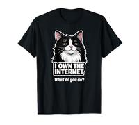 Smug Tuxedo Cat posee el felino Divertido de Internet Camiseta