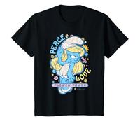 Smurfs Kids Smurfette Flower Power Festival de música de los años 60 Pop Camiseta