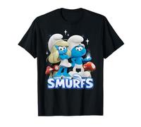 Smurfs Movie Smurfette and No Name Portrait Cartoon Camiseta
