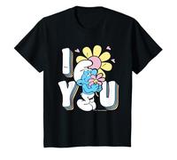 Smurfs Movie Summer I Love You Flowers Día de San Valentín Niños Camiseta