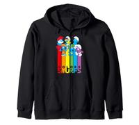 Smurfs Rainbow Team Colors Crazy Friends Party Classic BFF Sudadera con Capucha