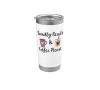 Smutty Reads & Coffee Please Dark Romance Merch Smut Reader Vaso térmico de acero inoxidable de doble pared