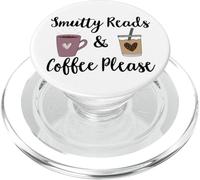 Smutty Reads & Coffee Please I Like Books Spicy & Coffee Icy PopSockets PopGrip para MagSafe