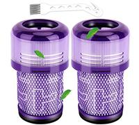 Smyidel Filtro para Dyson V12, 2 Piezas Filtro para Dyson V12 Detect Slim Absolute Extra Total Clean Motorhead Complete Clean Aspiradora, Replacement Part # 971517-01