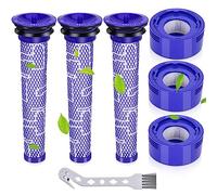 Smyidel Filtros Aspiradora para Dyson, filtros de vacío para Dyson V8 aspiradoras, V7 Absolute Animal Motorhead, 3 filtros HEPA, 3 pre Filtro, reemplaza la Parte # DY-96566101, DY-96747801(V7V8)