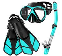 Smyidel Máscara y Aletas,Esnórquel settauch Set, Snorkel Set,Gafas de Buceo,Funda Aletas, Gafas de Buceo Buceo Swim Mask Snorkel Aletas Snorkel para Adultos y Jóvenes