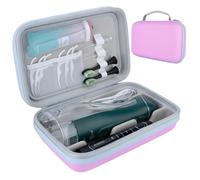 SMYV Funda de viaje para irrigador bucal portátil, organizador de viaje para irrigador bucal, bolsa de almacenamiento de EVA dura para hilo dental, cepillo de dientes eléctrico, pasta de dientes y