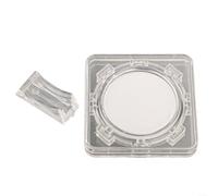 SMZhomeone 1 caja de exhibición de monedas de acrílico con soporte giratorio para colección conmemorativa de hasta 40 mm, funda protectora de PVC transparente para decoración del hogar y la oficina