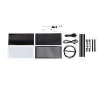 SMZhomeone 1 juego de música LED para tablero analizador SPECTRUM estéreo de 32 bits con algoritmo FFT brillo ajustable DIY kit para entusiastas del audio plástico rojo 220 x 28 x 70 mm (rojo)