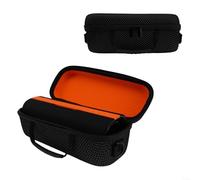 SMZhomeone 1 paquete de funda rígida de almacenamiento de altavoces EVA para Xiaomi Sound Party Pro, bolsa de viaje resistente a los arañazos con rejilla de malla, negro y naranja, 29 x 12 x 12 cm