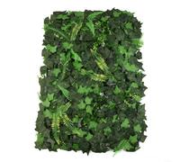 SMZhomeone 1 paquete de panel de césped artificial, césped falso, pared verde, planta de simulación de plástico para el hogar, hotel, sala de estar, cafetería, decoración de 40 x 60 cm, verde (3#)