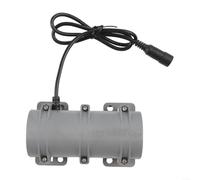 SMZhomeone 1 unids DC 24 V Motor de vibración 3800RPM Nylon plástico Vivienda doble excéntrica rueda cepillo de carbono diseño para camas de masaje sillas equipo gris