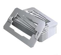 SMZhomeone 10 espaciadores de placa de pared de acero inoxidable para enchufes e interruptores eléctricos, se adapta a enchufes individuales o dobles, fijación segura para uso residencial, oficina y