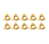 SMZhomeone 10pcs 11ER A60 BP010 Insertos de carburo para torneado de roscas CNC herramientas de torno, cuchillas de corte de acero de alto agarre para uso industrial semiacabado