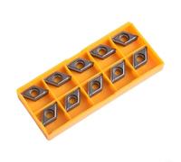 SMZhomeone 10pcs DCMT11T308 VP15TF Insertos de carburo CNC Torno Herramienta de torneado de Alto Agarre Resistente al Desgaste para Metalworking Procesamiento de Hierro Fundido