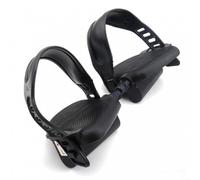 SMZhomeone 2 correas de pedal ajustables para bicicleta de ejercicio, cinturón de estribo para ciclismo, fitness, gimnasio, entrenamiento, piezas de repuesto de plástico, color negro, 28 x 4,5 cm