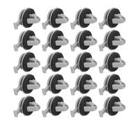 SMZhomeone 20 unids A Pilar Trim Clips para Land Rover para lr3 LR4 para Range Rover Sport 2005-2016 OEM LR053837 ABS plástico blanco negro coche exterior kit de reparación