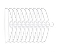 SMZhomeone 5/10/20 perchas de plástico para ropa, múltiples opciones disponibles, cuello corto, antideslizantes, perchas de ropa de plástico, ahorran espacio vertical, 41,5 x 15,5 cm (20 piezas)