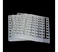 SMZhomeone 5 tapones de cebo boilie para pesca de carpa, en forma de V, paradas de plástico para pellets, carne, bucle seguro, aparejos reutilizables, color blanco, 89 x 53 cm, pescadores