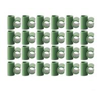 SMZhomeone 50 piezas de accesorios de conector de plantas de jardín, herramienta de fijación de plantas, clips de estaca para marco de jardín fijo para barra de marco de jardín para jaula de tomate