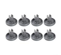 SMZhomeone 8 ruedas de repuesto para cesta inferior de lavavajillas para Electrolux para AEG parte 50286965004 ABS suave rodamiento instalar reparación de cocina