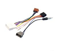 SMZhomeone Adaptador de antena de arnés de cableado ISO de 20 pines para Nissan Qashqai Navara para x-trail Rogue para sentra Car Radio Stereo Upgrade Black ABS Cable Driver