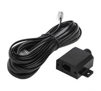 SMZhomeone Ajuste de volumen de subwoofer de control remoto para coche con cable de 4 núcleos de 5 m para una fácil afinación de audio en el coche mientras conduces, plástico ABS negro, 9 x 25 x 25 cm