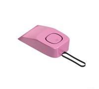 SMZhomeone Alarma de tope de puerta recargable de 70 dB con sensibilidad ajustable y base de silicona antideslizante, bloqueador de puerta portátil para seguridad del hogar y protección de viaje (rosa