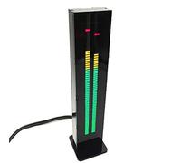 SMZhomeone Analizador de espectro de audio LED AS60 con pantalla de nivel de sonido de música digital, medidor VU, 7 modos de visualización clásicos e indicador de nivel de volumen de 60 segmentos de