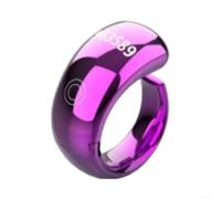 SMZhomeone Anillo inteligente ZIKR impermeable para seguimiento de oración, anillo Tasbih con contador digital ajustable con 5 recordatorios de tiempo, IP68, duración de la batería de 40 mAh (5-10