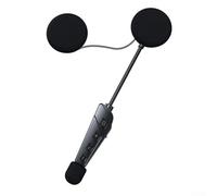 SMZhomeone Auriculares para casco de motocicleta con Walkie-Talkie integrado y funcionamiento manos libres, diseño compacto de ABS en negro para una conducción segura y uso al aire libre