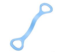 SMZhomeone Banda elástica de 8 formas de silicona de alta resistencia para yoga, apertura de hombro, espalda, belleza, gimnasio en casa, entrenamiento, morado, 48 x 10 x 1 cm (azul)
