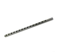 SMZhomeone Barra de conexión de mancuernas de acero ajustable para bloques de peso de 10/15 agujeros, repuesto de barra sólida con bloqueo seguro, plata de 15 a 36 cm para gimnasio en casa (15