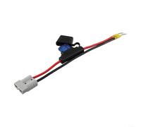 SMZhomeone Cable conector automotriz de doble núcleo de 30 cm 8AWG 50A con terminales de anillo M8 y sellos resistentes a la intemperie para, construcción de cobre de PVC, suministro confiable en