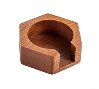 SMZhomeone Caja dispensadora de madera para filtro de café para organización de encimera de cocina, solución de almacenamiento compacta para elaboración de cerveza en casa, oficina, marrón, 8 x 8 x 4