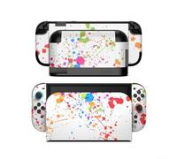 SMZhomeone Calcomanías protectoras decorativas para Nintendo Switch2, resistente a los arañazos, ajuste de la funda de la manija de la consola, fácil de aplicar y quitar, diseño de colores vibrantes