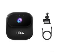 SMZhomeone Cámara de acción WiFi HD con diseño compacto de ABS de 1.8 x 1.8 x 1 pulgada para monitoreo de mascotas y ciclismo, transmisión de teléfonos inteligentes en tiempo real (negro)