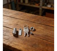 SMZhomeone Cerradura de leva de aleación de zinc con 2 llaves para archivador, cajón, buzón, herramientas, almacenamiento seguro, plateado, cuerpo de 20 mm, apertura de 12 mm, oficina en casa