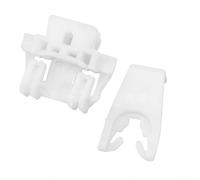 SMZhomeone Clip regulador de ventana de puerta delantera, paquete de 2 clips de fijación para regulador de vidrio de puerta delantera, ABS blanco para Renault para CLIO 1998-2006 Oe 7700842241