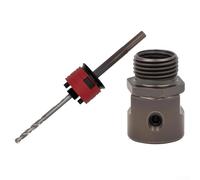 SMZhomeone Cortador de agujeros de liberación rápida para perforación de techo de yeso de metal con adaptador de varilla de extensión y taladro central de posicionamiento para una instalación rápida y