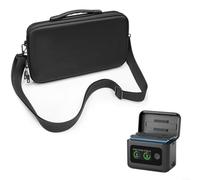SMZhomeone Estuche compacto para cámara, paquete de 2 fundas de transporte con concentrador de cargador rápido para Insta360 X5, 27 W, pantalla LED de doble ranura, bolsa de viaje antigolpes, nailon