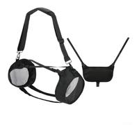 SMZhomeone Funda de nailon con correa de viaje para Jbl para Boombox 4 altavoz portátil con cubiertas laterales y correa para el hombro, color negro para viajes de senderismo al aire libre (negro)