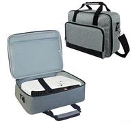 SMZhomeone Funda de transporte multifuncional para proyector con bolsillos de almacenamiento de accesorios, bolsa de viaje de tela Oxford para mini proyectores VIEWSONIC, 34,6 x 27 x 8 cm, negro y