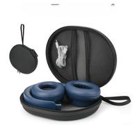 SMZhomeone Funda de viaje EVA para auriculares Soundcore Q20i Q30, para Anker Q20i para Sony WH-CH520 con espuma viscoelástica, bolsa de transporte impermeable de almacenamiento de viaje a prueba de