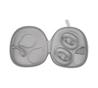 SMZhomeone Funda de viaje para auricularesFunda rígida para auriculares Sony Wh-1000Xm6 con almacenamiento de cable, bolsa de transporte de viaje a prueba de golpes, compacta 21 cm, negro y gris (gris