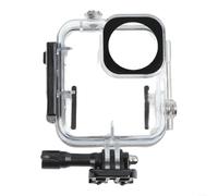 SMZhomeone Funda impermeable para DJI para Osmo para NANO, carcasa de buceo de acero inoxidable de vidrio templado, visión clara fotografía subacuática para buceo, esnórquel
